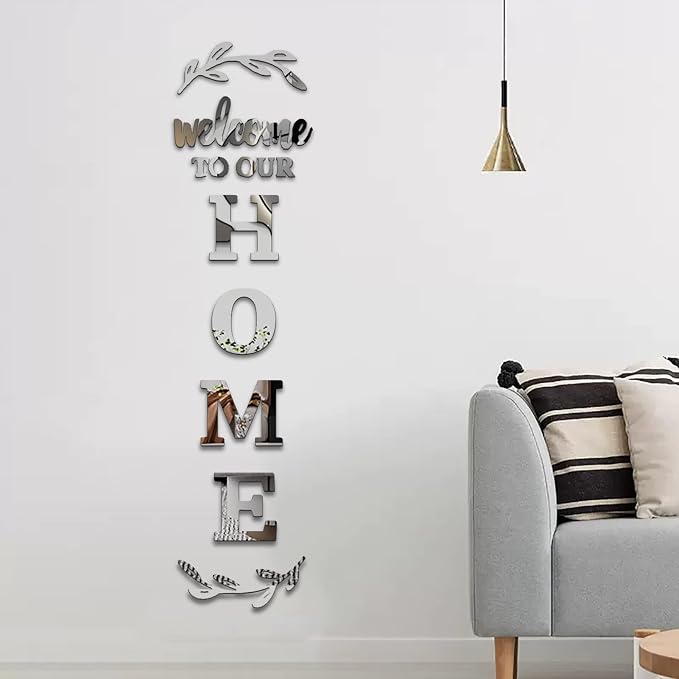 Home Wall Decor Welcome to Our Home Letter Signs