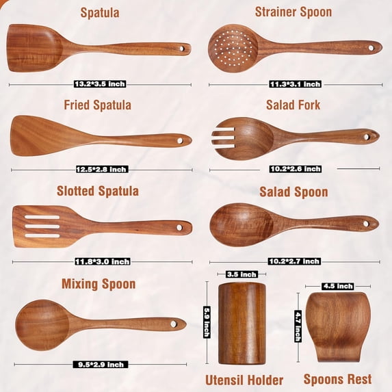 wooden sponce set -6 pcs